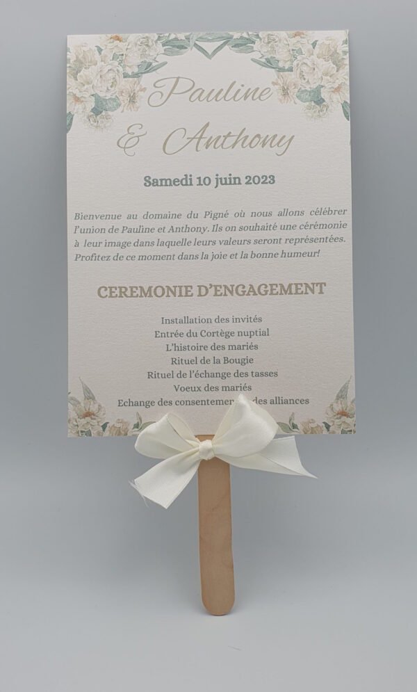 Éventail cérémonie Douceur Satinée – Image 3