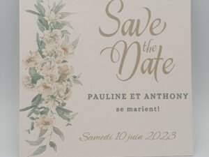 Save the date Douceur satinée