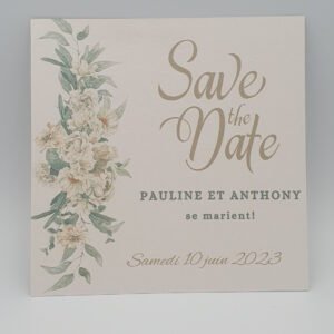 Save the date Douceur satinée