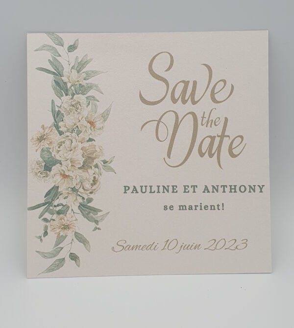 Save the date Douceur satinée