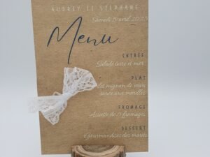 Menu – Dentelle