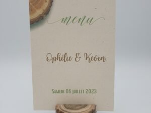 Menu – Charme boisé