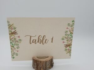 Nom de table – Charme boisé