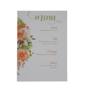 Menu – Champêtre Chic