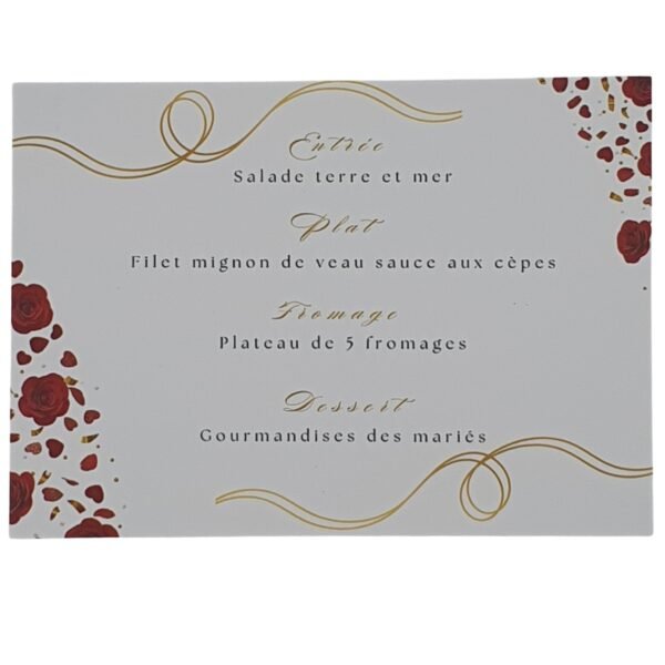 Menu - Éclat d'amour – Image 2