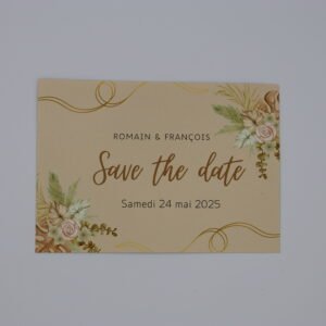 Save the date mariage – Collection Élégance Naturelle