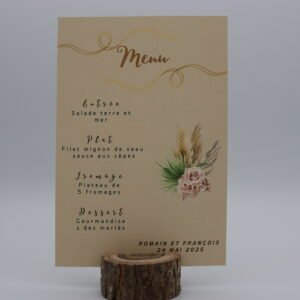 Menu – Collection Élégance Naturelle