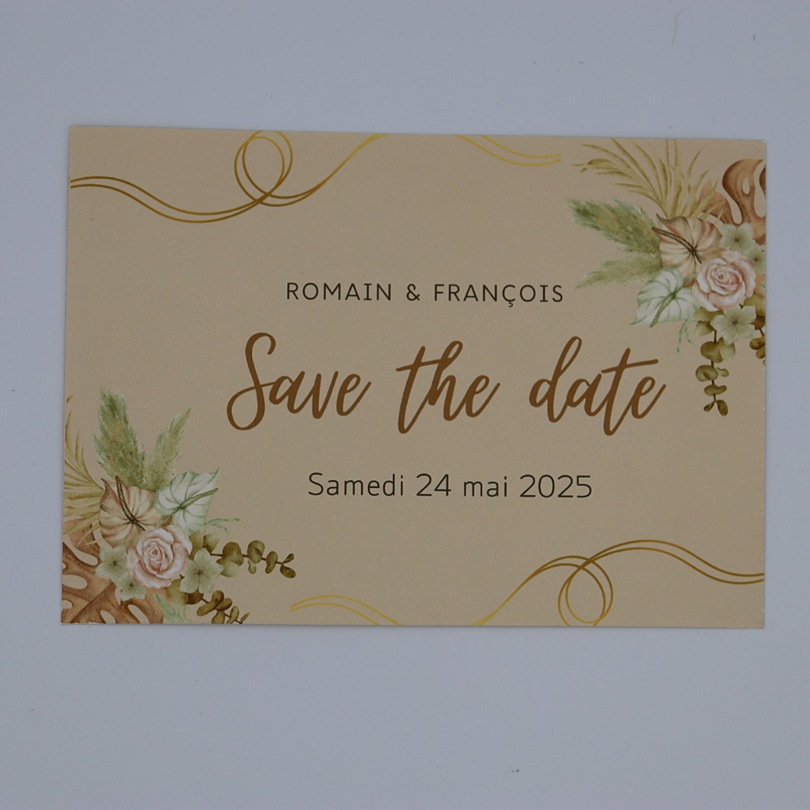 save the date mariage champêtre