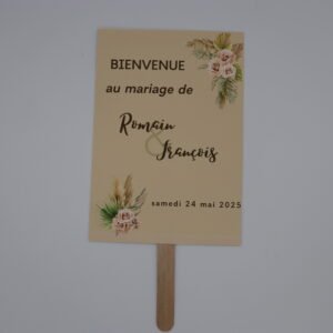 Éventail de mariage – Collection Élégance Naturelle