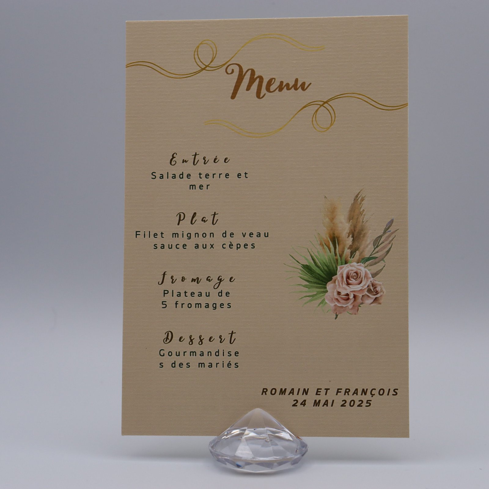 menu mariage champêtre