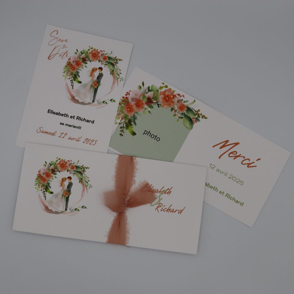 papeterie mariage champêtre chic