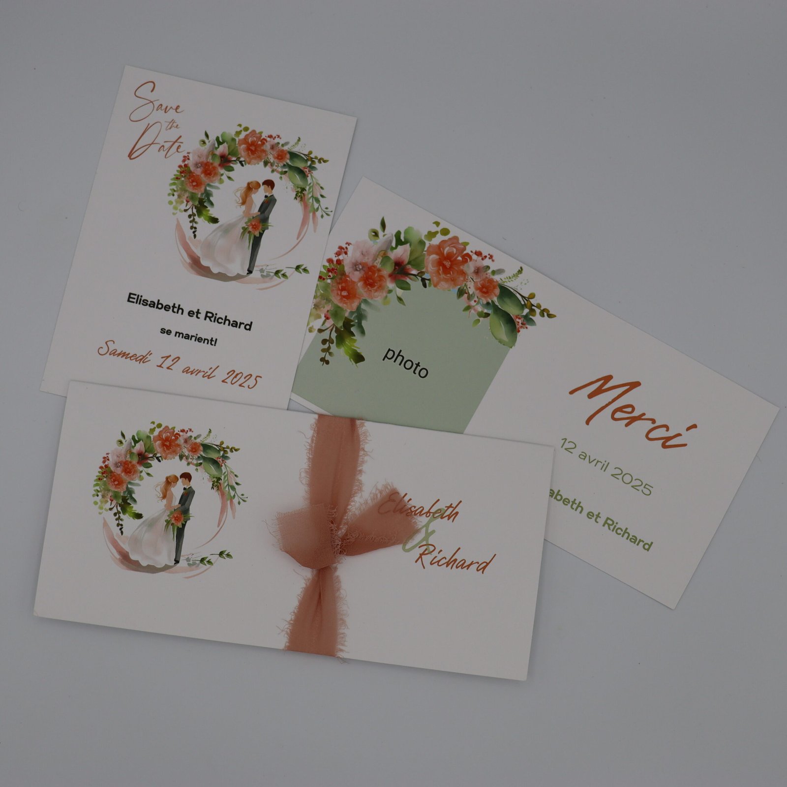 papeterie mariage champêtre chic