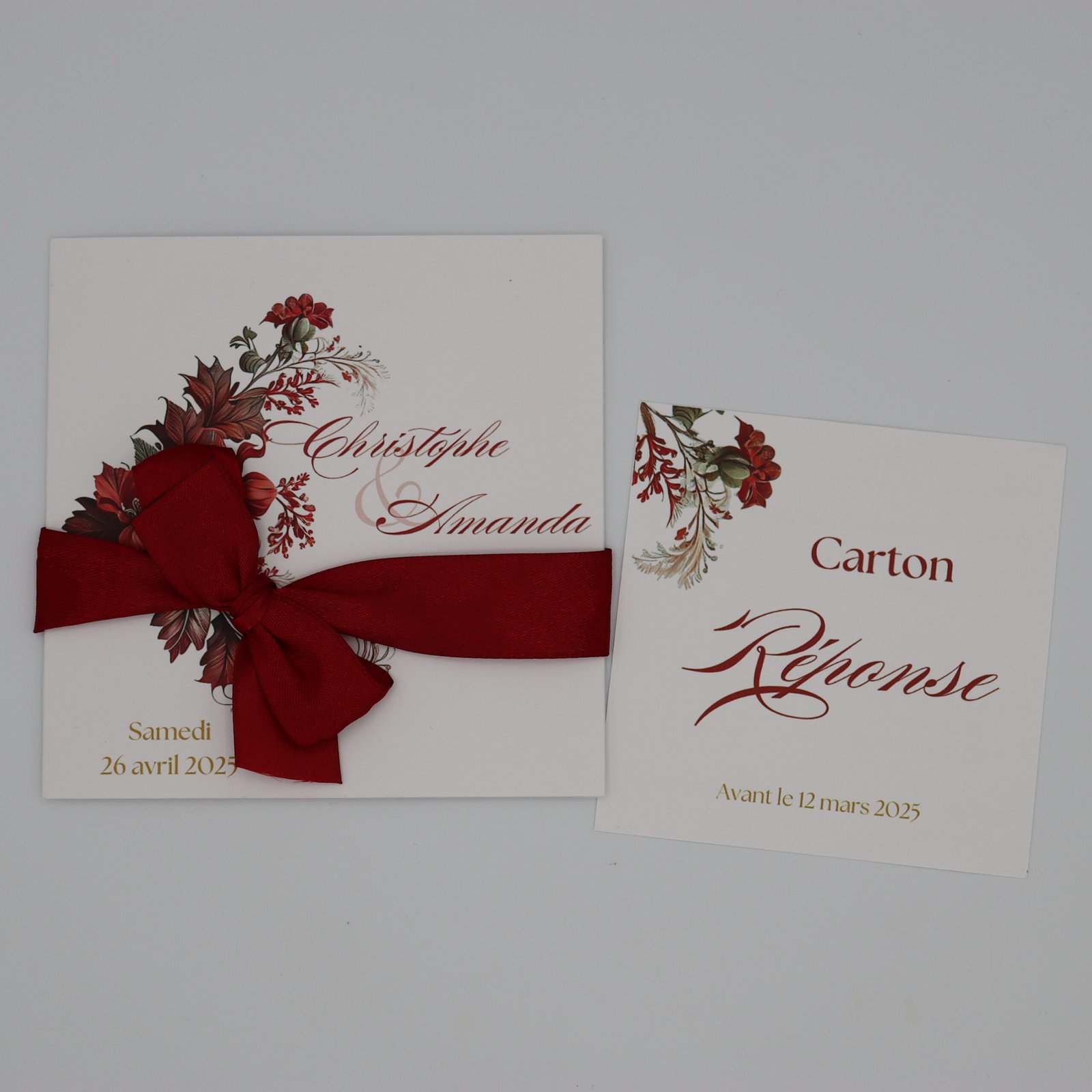 faire-part mariage romantique