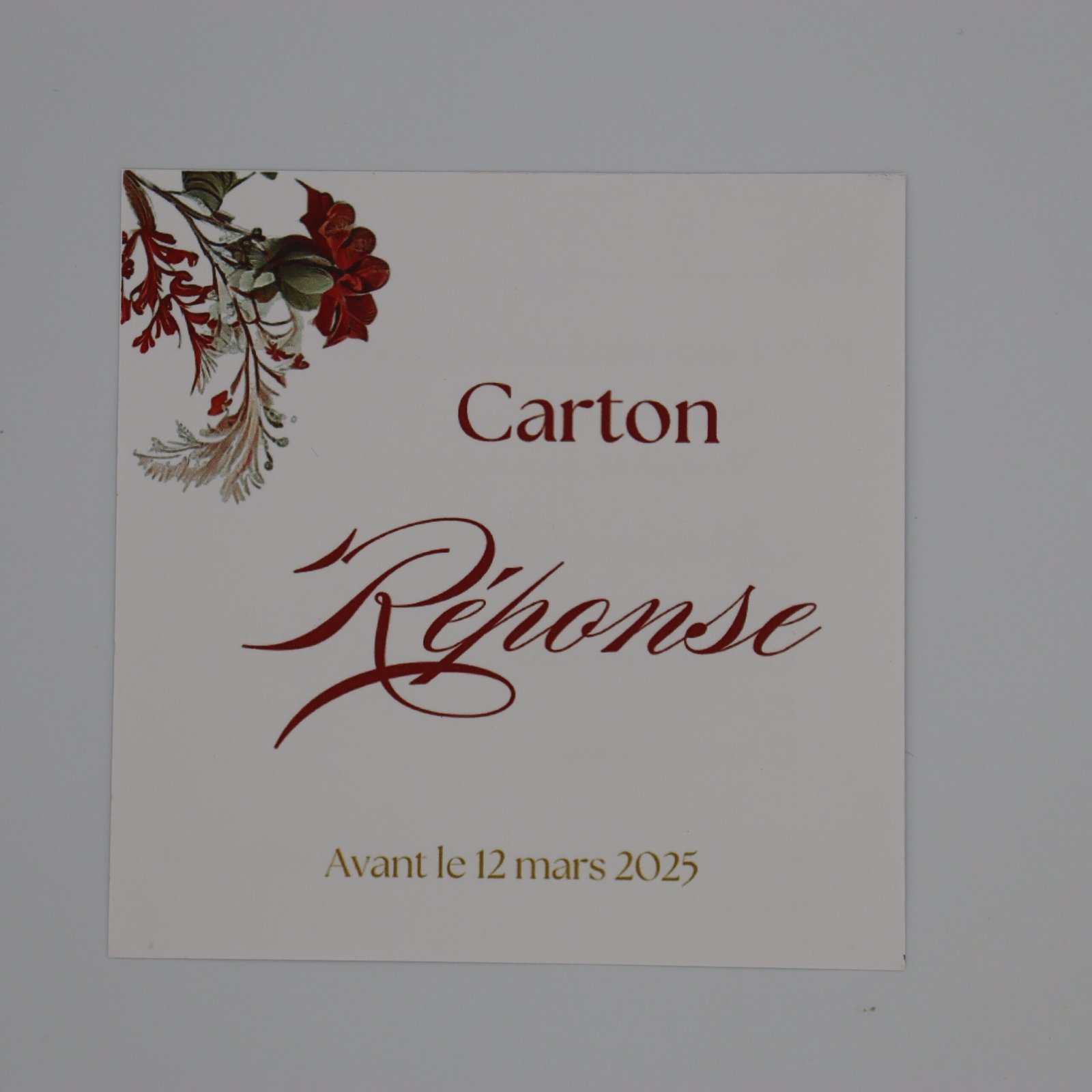 faire-part mariage romantique