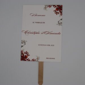 Éventail de mariage – Collection Éclat d’Amour