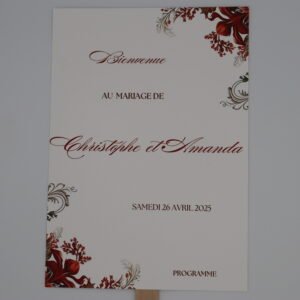 Éventail de mariage – Collection Éclat d’Amour