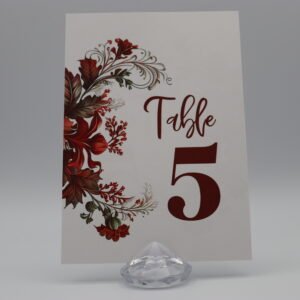 Numéro / Nom de table – Collection Éclat d&rsquo;Amour