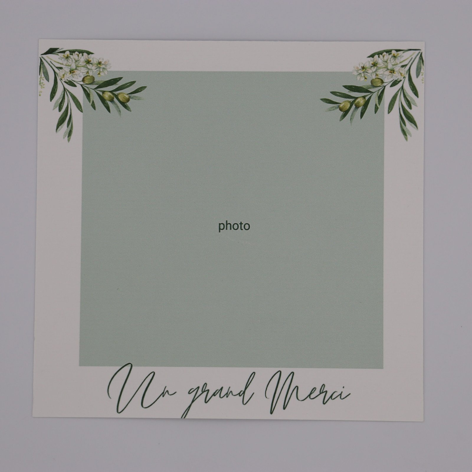 carte remerciements olivier