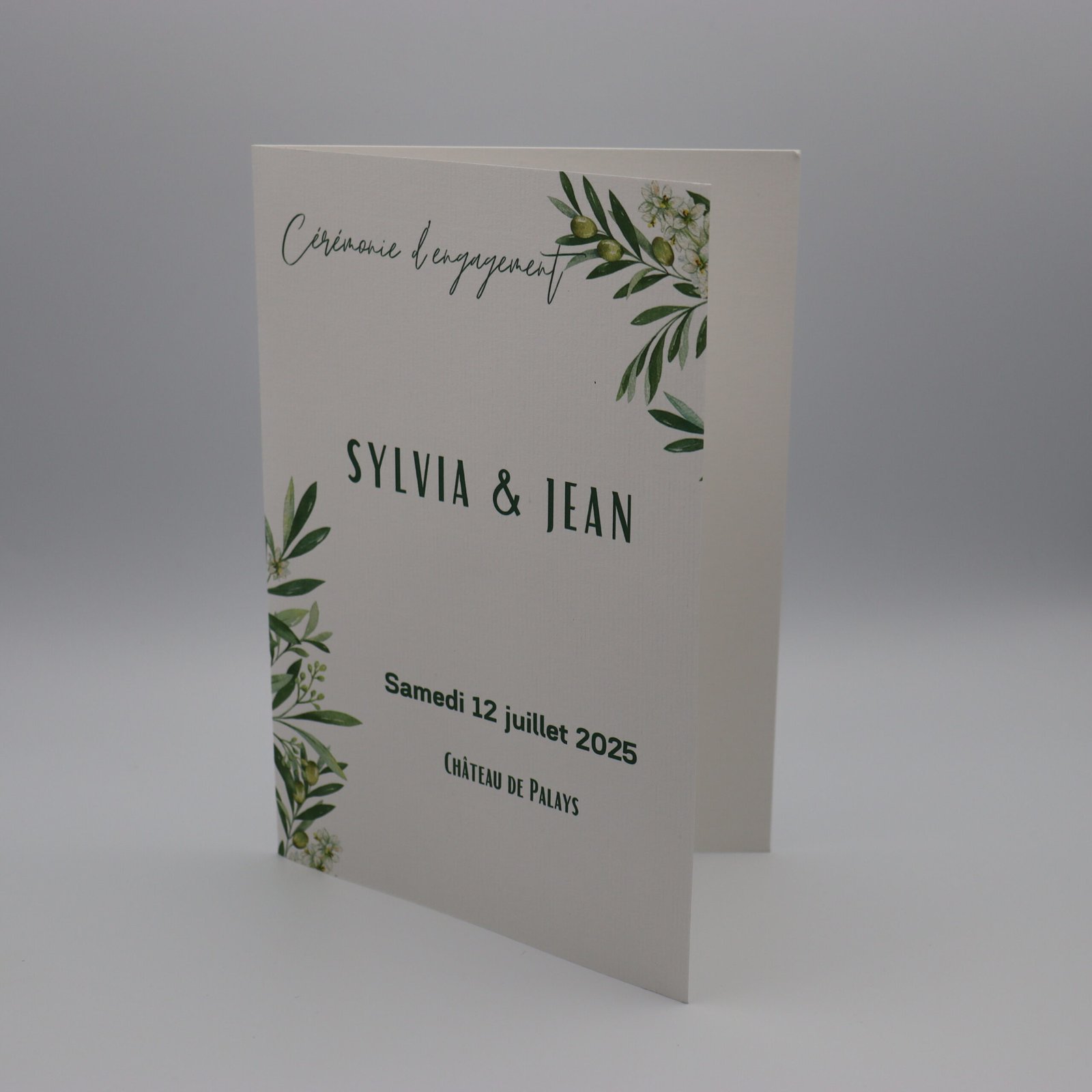 livret cérémonie olivier
