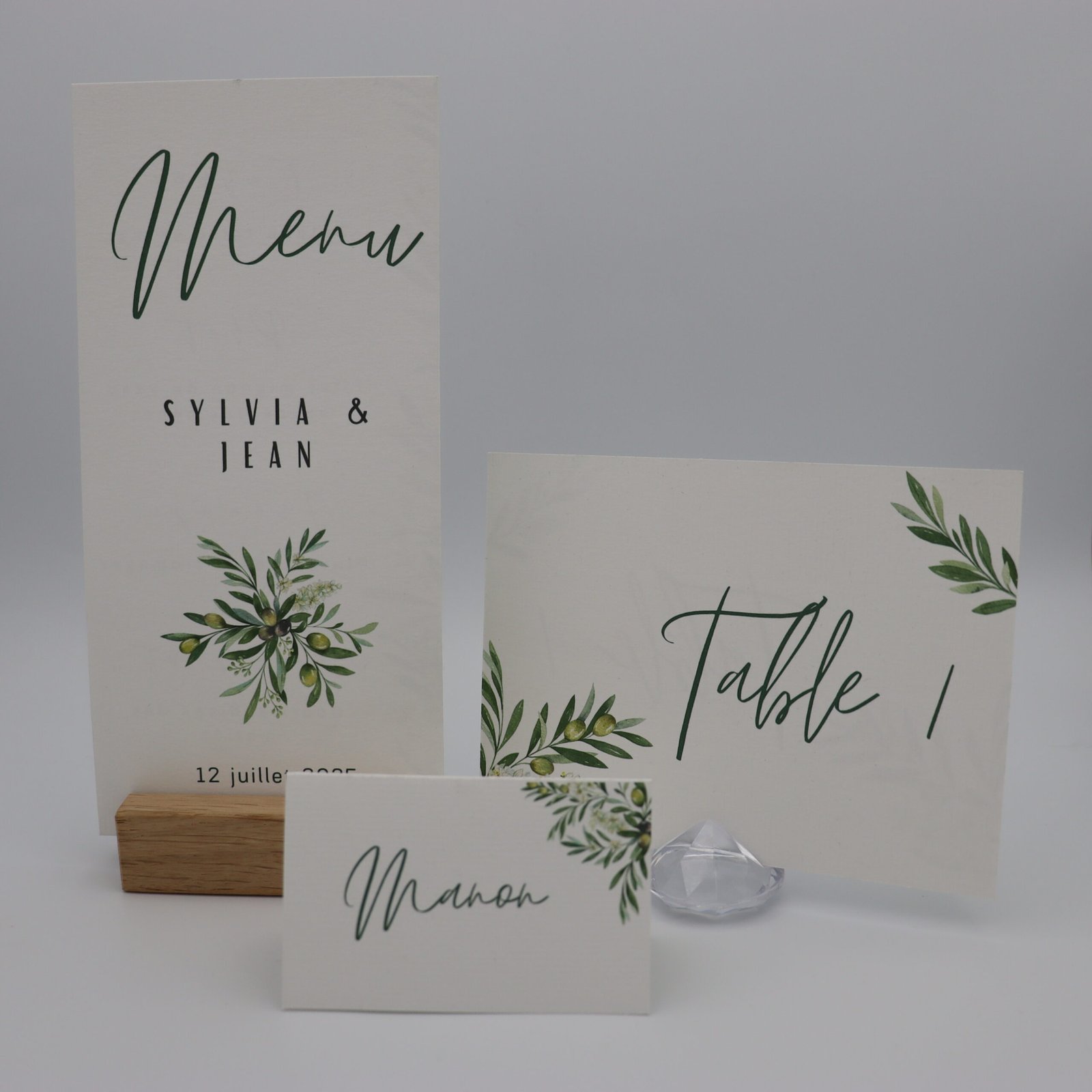 papeterie de table olivier