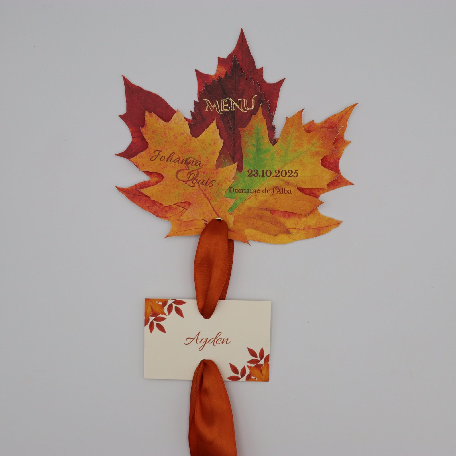 menu feuille automne