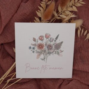 Carte fête des mères – Bouquet de tendresse