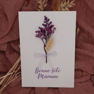 Carte fête des mères – Fleurs précieuses