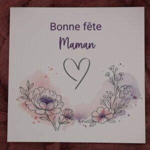 Carte fête des mères – Douce étreinte