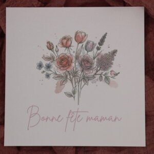 Carte fête des mères – Bouquet de tendresse