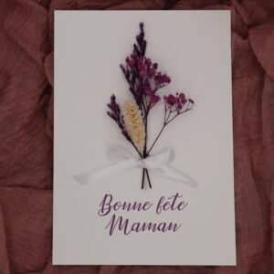Carte fête des mères – Fleurs précieuses