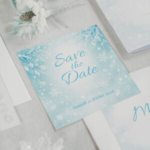Save the date mariage – Collection Givre d&rsquo;Amour