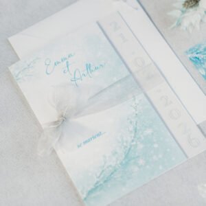 Faire part mariage – Collection Givre d&rsquo;Amour