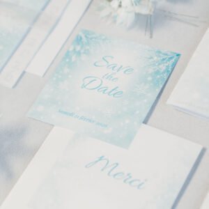 Save the date mariage – Collection Givre d&rsquo;Amour