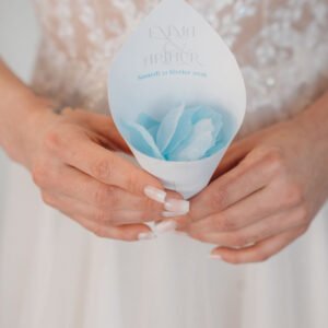 Cône à confettis – Collection Givre d&rsquo;Amour