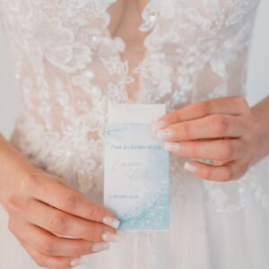 Pochette larmes de joie – Collection Givre d&rsquo;Amour