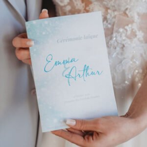 Livret de cérémonie – Collection Givre d&rsquo;Amour