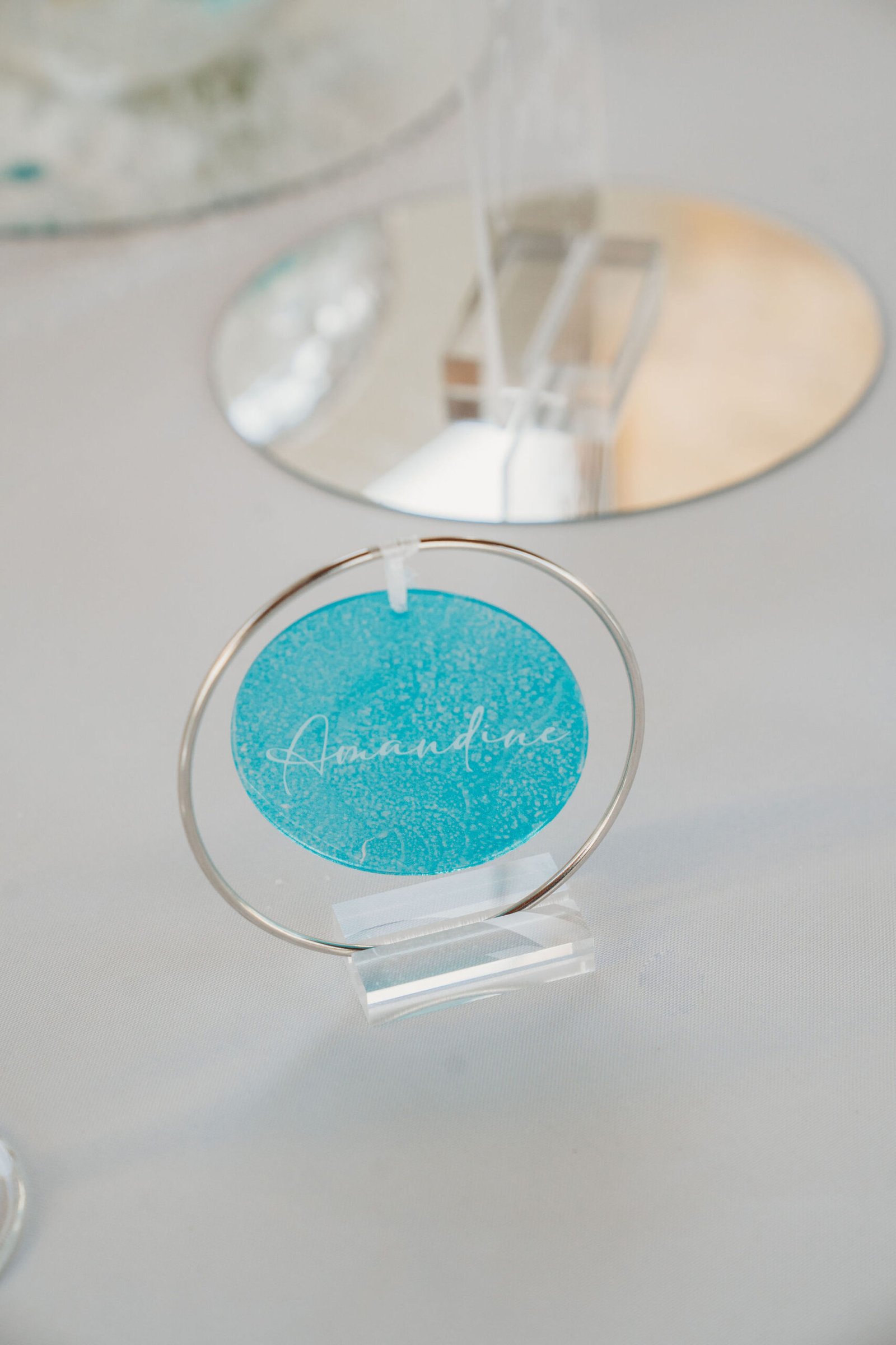 nom de table acrylique mariage