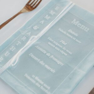 Menu – Collection Givre d&rsquo;amour