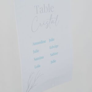 Plan de table – Collection Givre d&rsquo;Amour