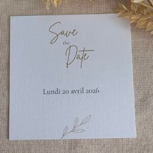 Save the date mariage – Collection Epure