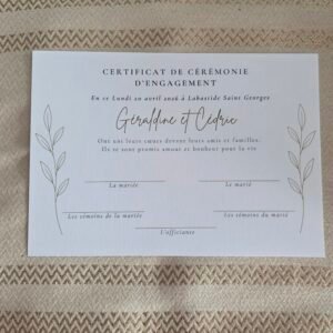 Livret de cérémonie – Collection Epure