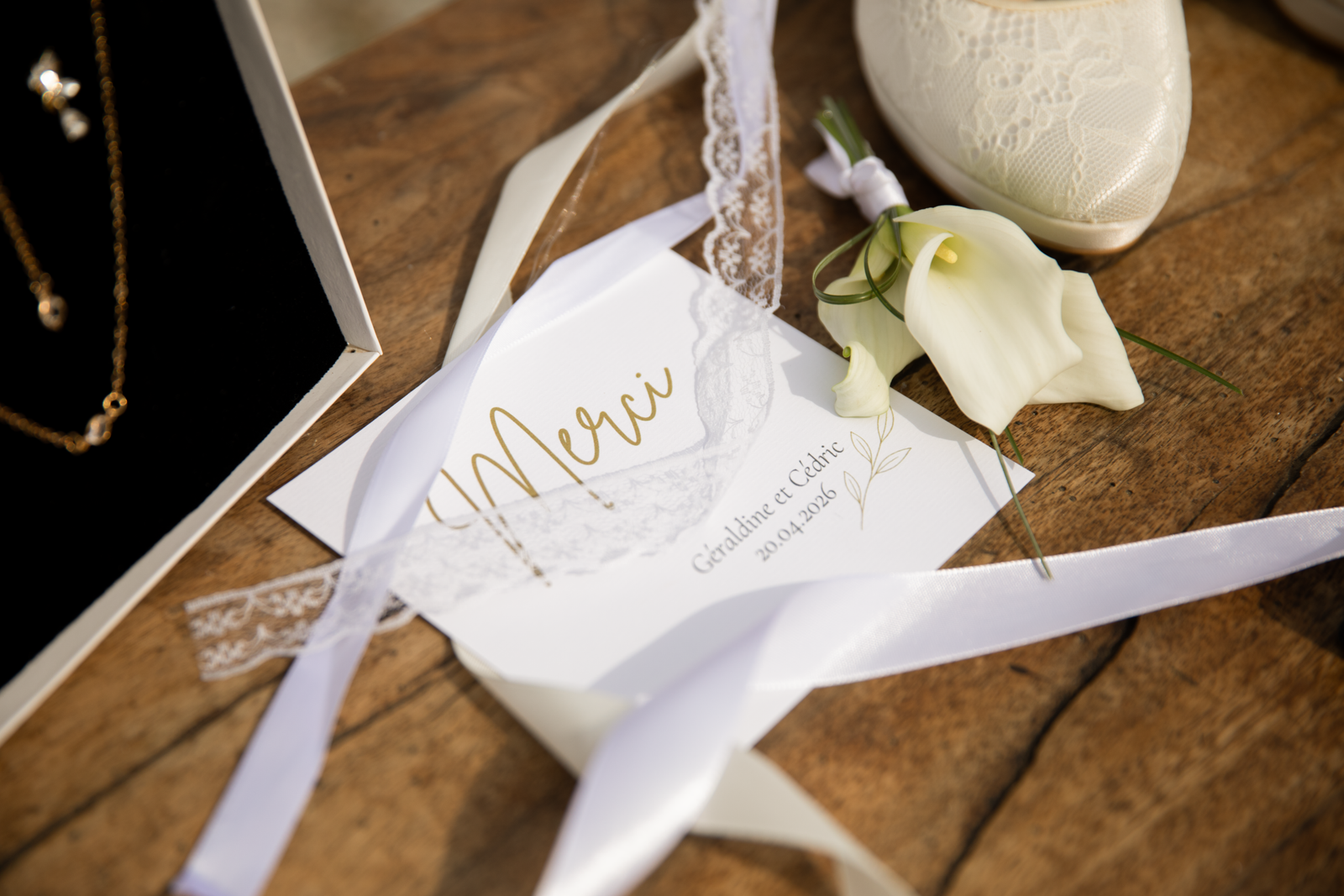 carte remerciements mariage
